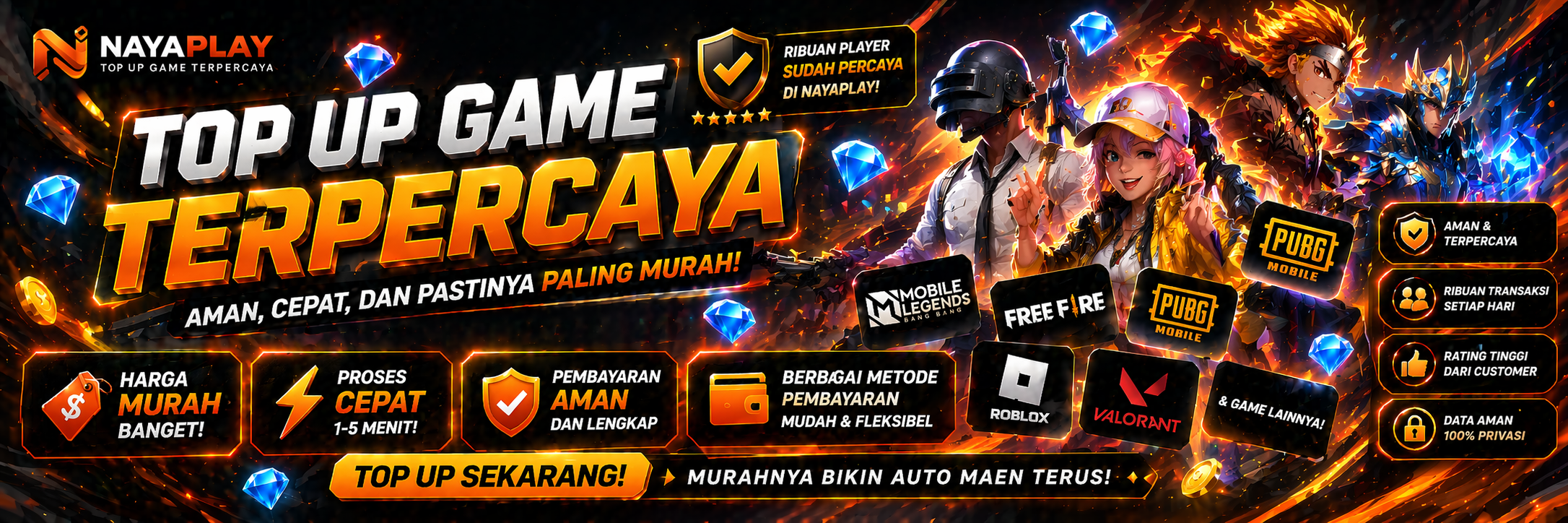 topup game terpercaya
