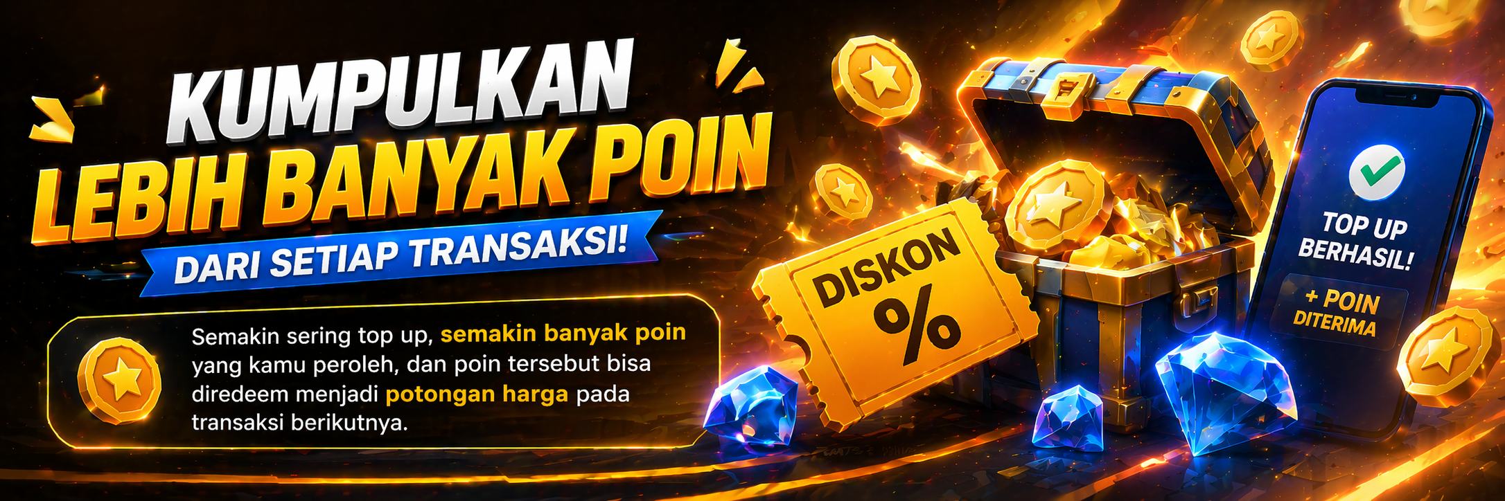 kumpulkan poin transaksi